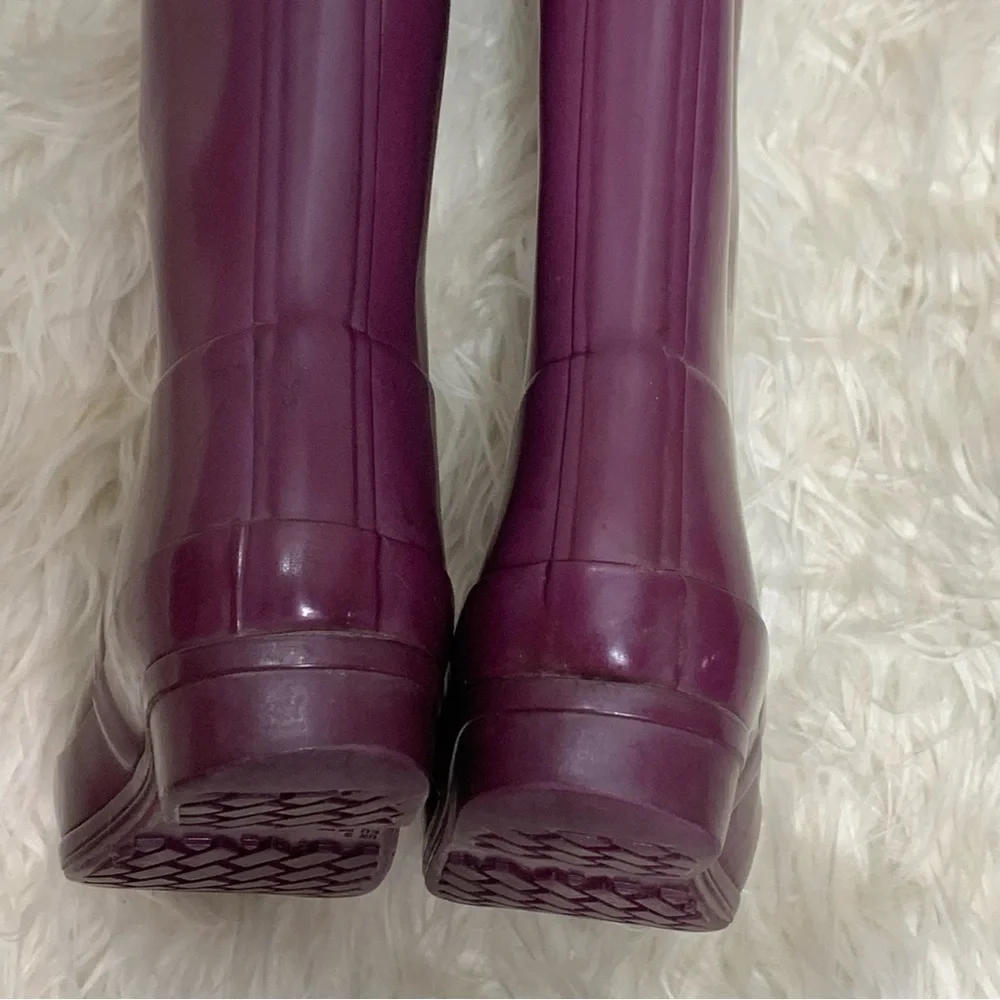 HUNTER Rigley maroon rain boots women’s size 5 / kids size 3